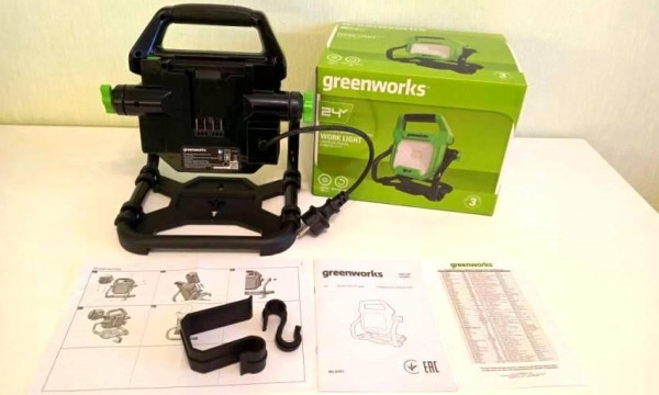 Светодиодный фонарь GREENWORKS G24WL &mdash; как обеспечить хорошее освещение при отсутствии электроэнергии?